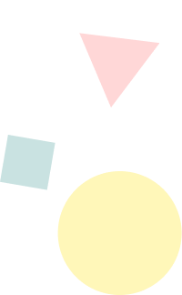 パステルな丸三角四角