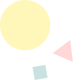 パステルな丸三角四角